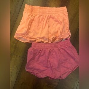 2 pair women’s athletic shorts size small